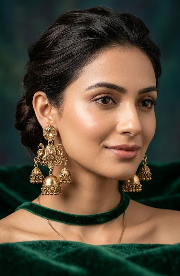 Elite Ethnic Jhumkas | Elegant Ethnic Earrings for Women