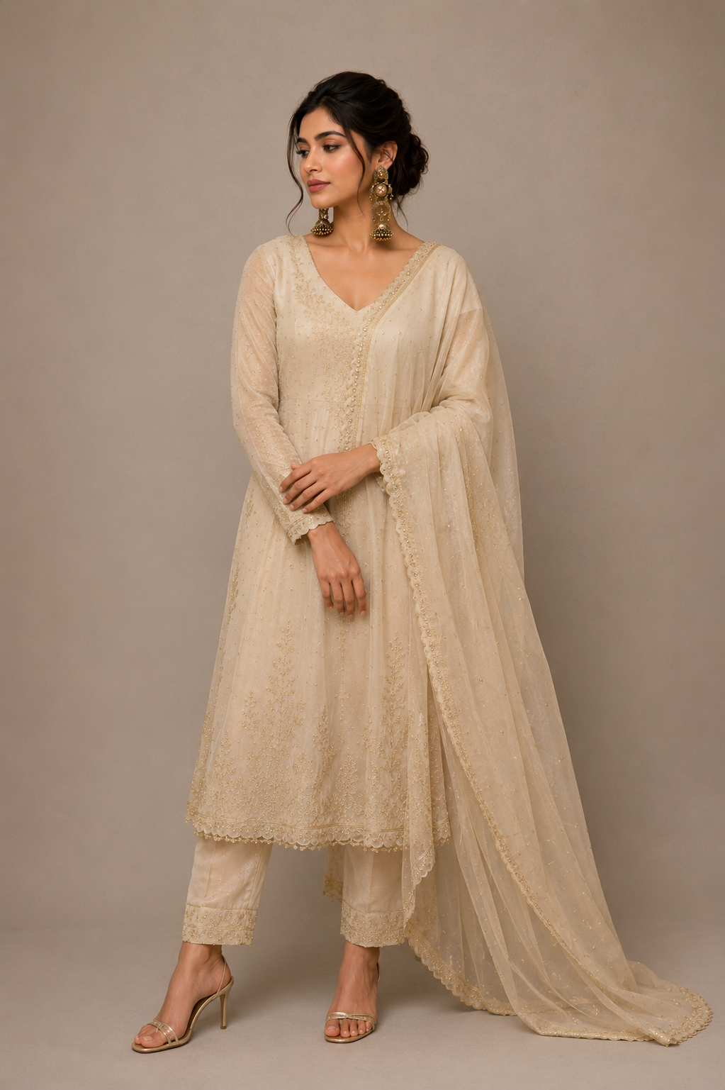 Aesthetic Moon-Bell Danglers | Elegant Ethnic Earrings for Women