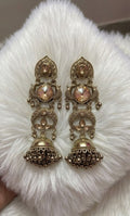 Aesthetic Moon-Bell Danglers | Elegant Ethnic Earrings for Women