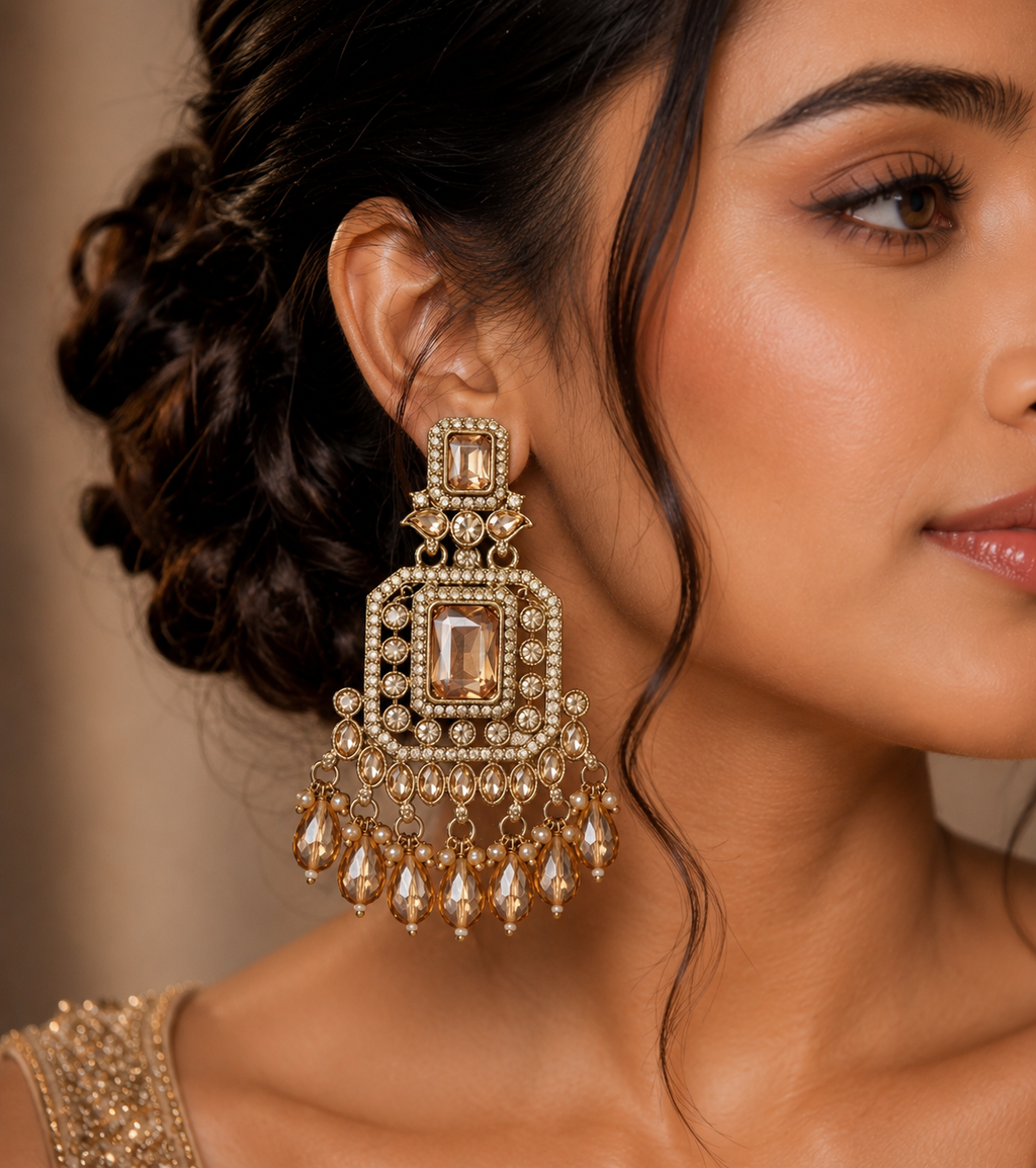 Anushri Grace Danglers | Elegant Ethnic Earrings for Women