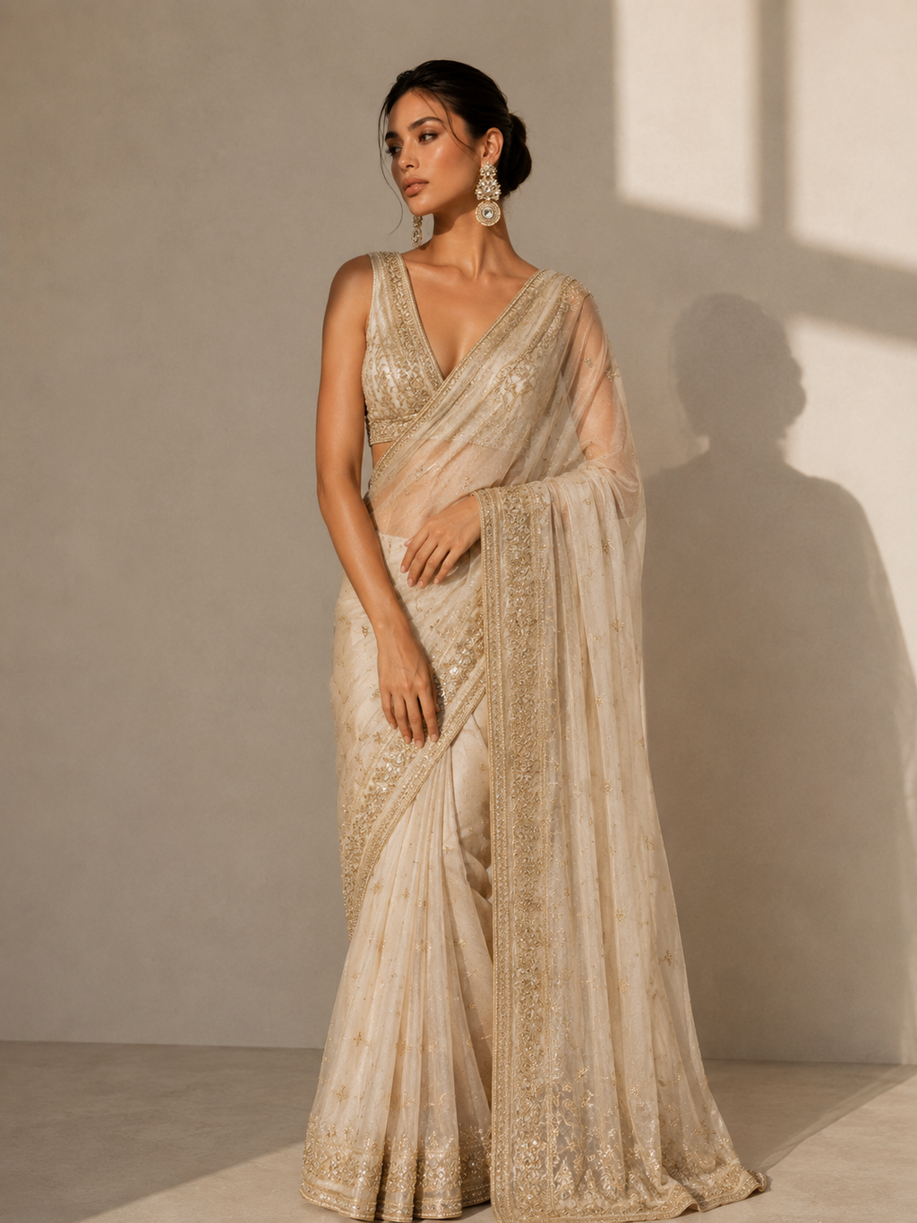 Pearl Veil Royal Danglers | Elegant Pearl Earrings for Women