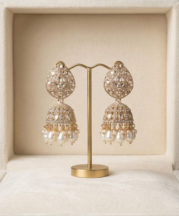 Pearl Jhumka| Elegant Ethnic Earrings for Women