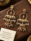 Mayura Vintage Chandbali Jhumkas | Elegant Chandbali Earrings for Women