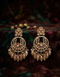 Imperial Amber Drop Earrings | Elegant Ethnic Earrings for Women