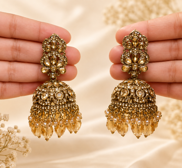 Anushri Vaibhavī Jhumka| Elegant Ethnic Earrings for Women