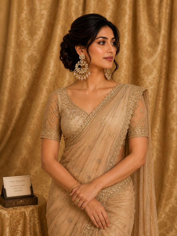 Mayura Royal Drop Earrings | Elegant Ethnic Earrings for Women