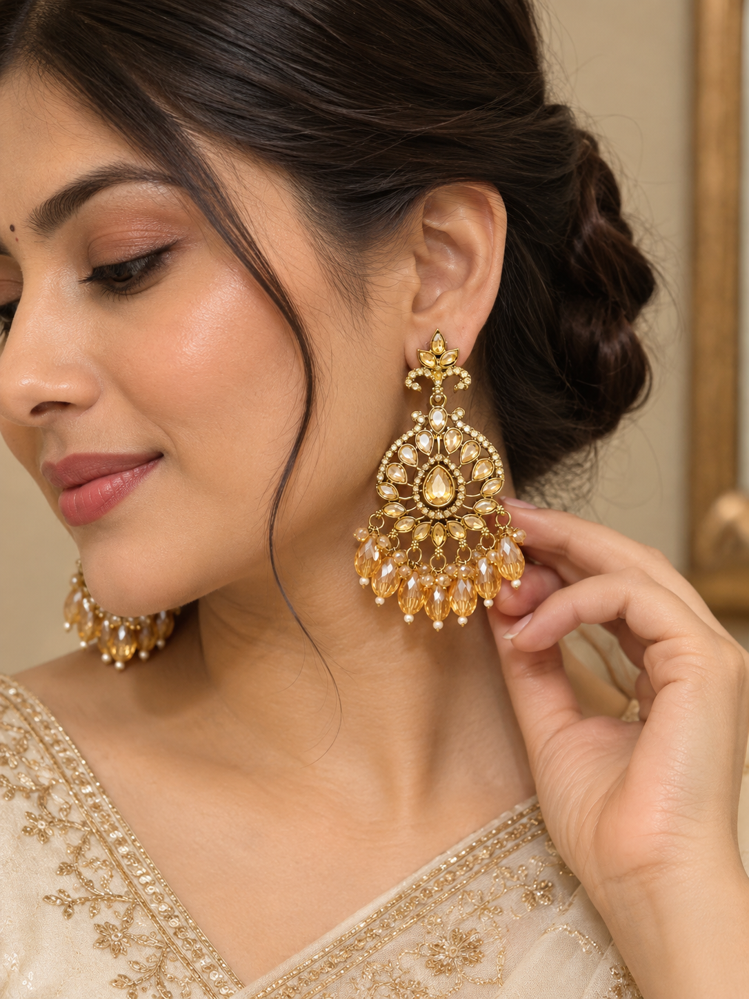 Aurevia Statement Earrings| Elegant Ethnic Earrings for Women