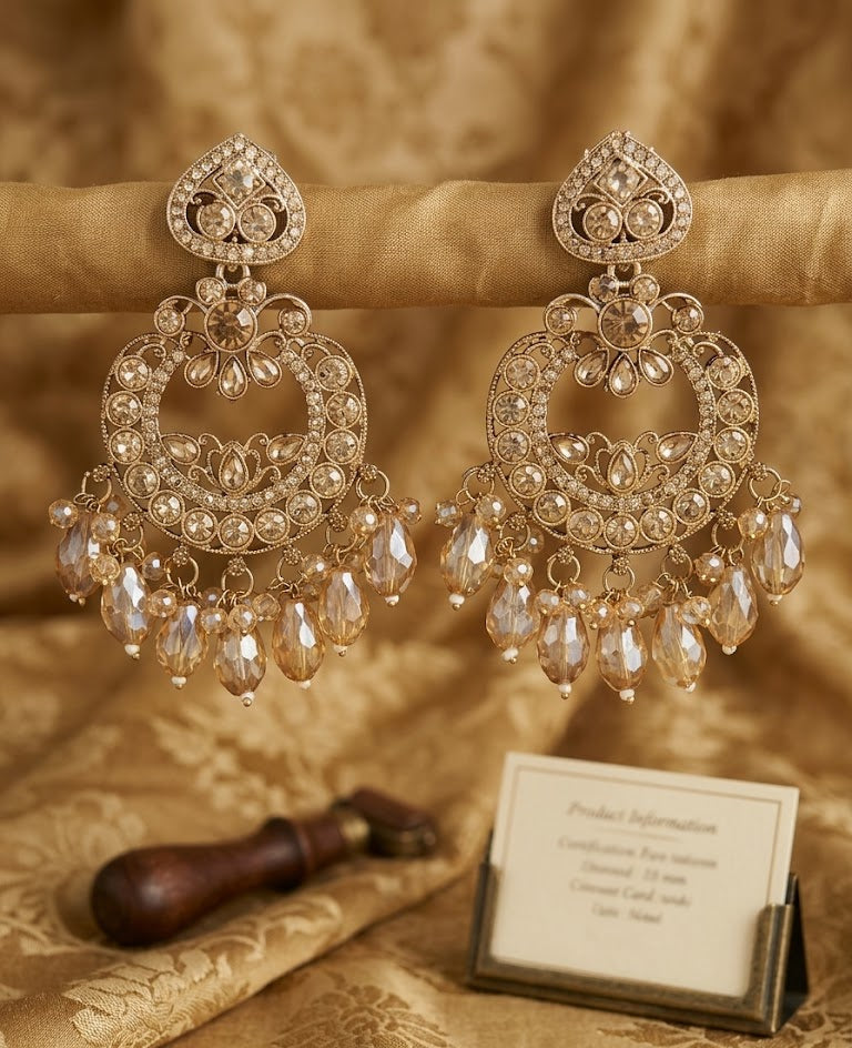 Mayura Royal Drop Earrings | Elegant Ethnic Earrings for Women