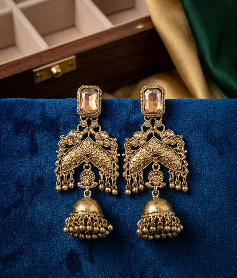 Vedangi Drops | Elegant Ethnic Earrings for Women